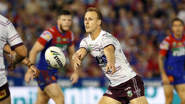 Daly Cherry-Evans tries to get Manly going.