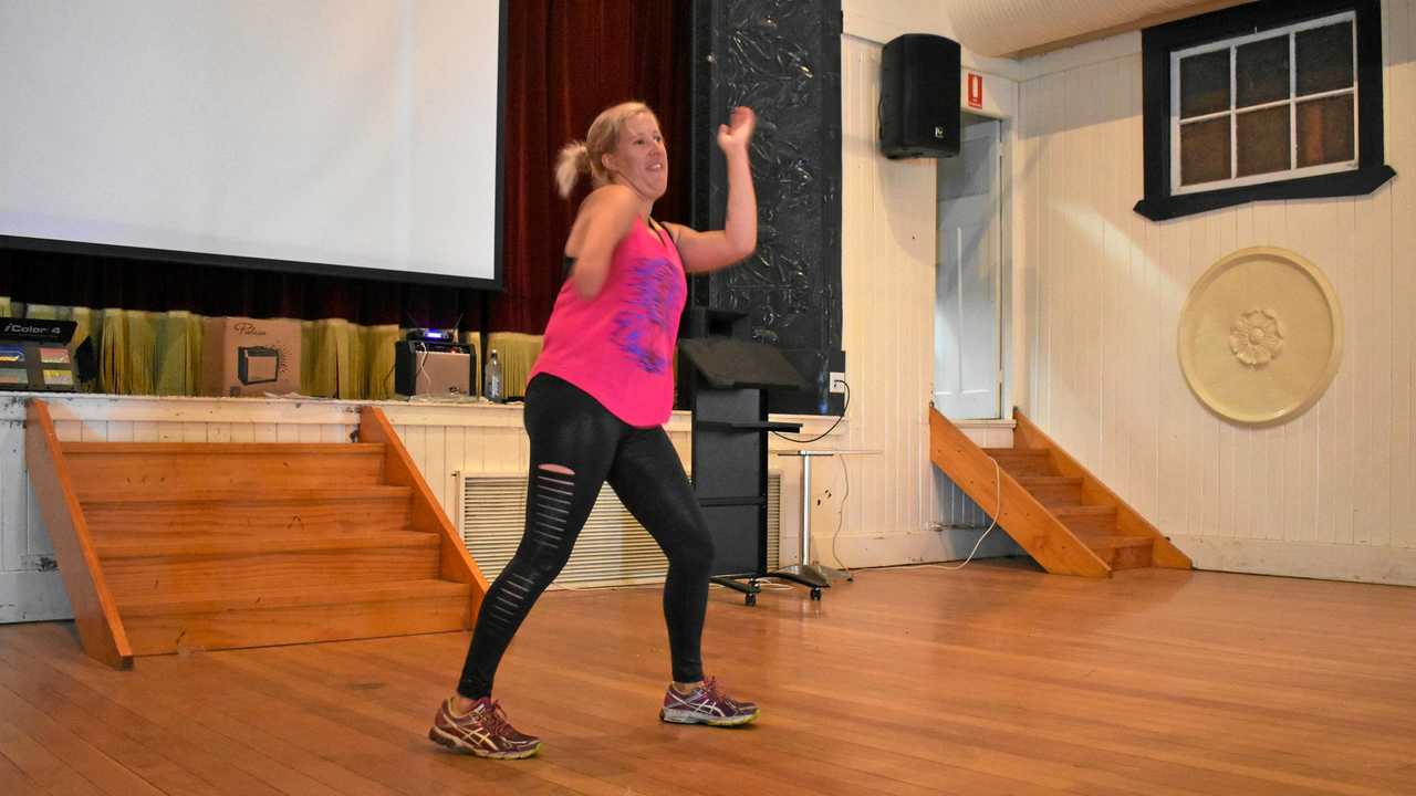 FIT AND FUN: Sally Whittaker has started teaching Zumba in Mitchell. Picture: Jorja McDonnell