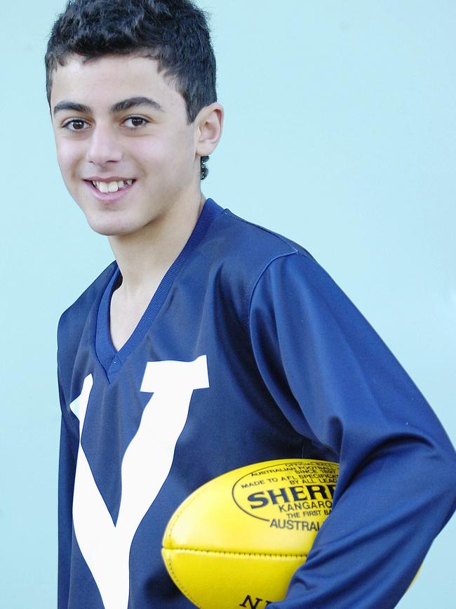 Christian Salem at age 12 in the Big V.