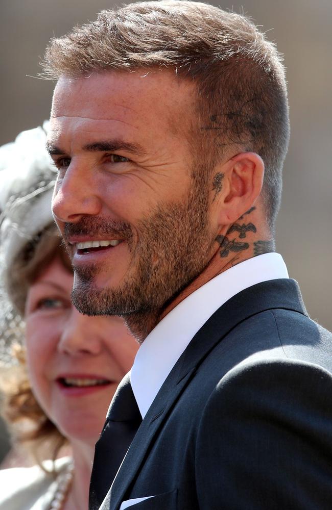 David Beckham in Dior Homme Suit, Royal Wedding