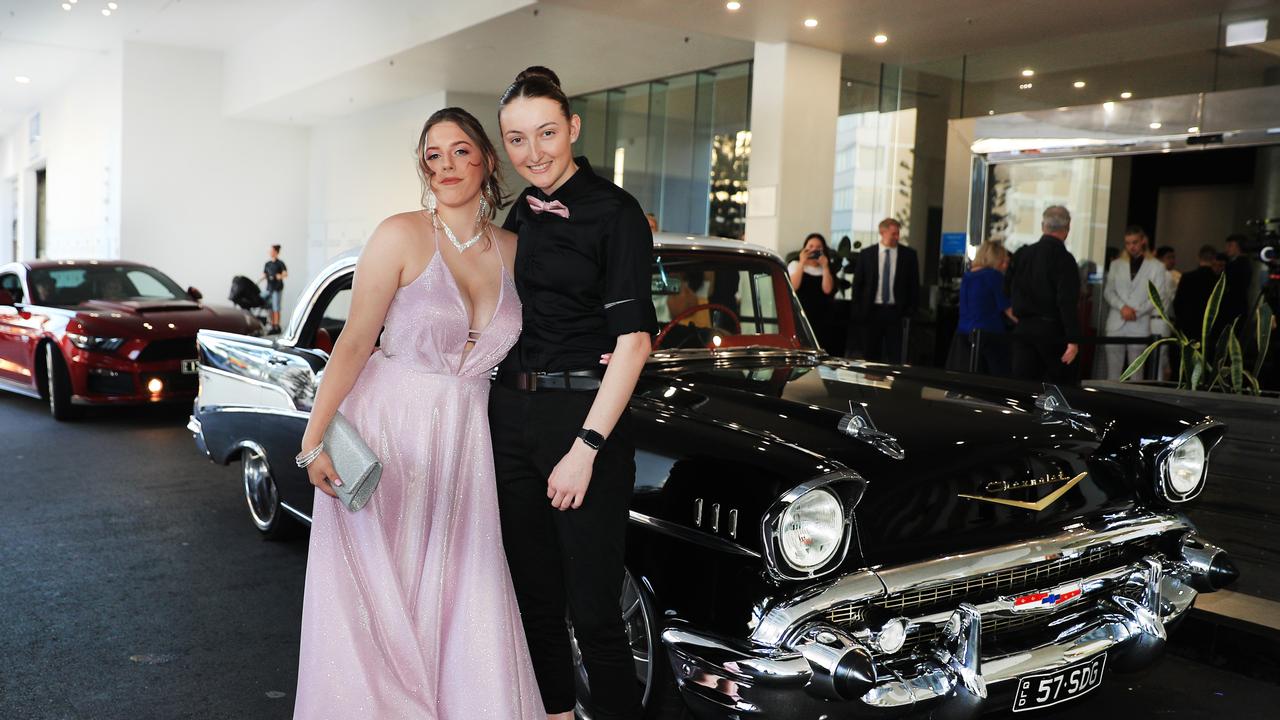 20th November 2020, - Courtney Hedger and Kacey Elsdon-Bell - Upper Coomera State High formal held at Mantra on View Surfers paradise, Gold Coast. Photo: Scott Powick Newscorp