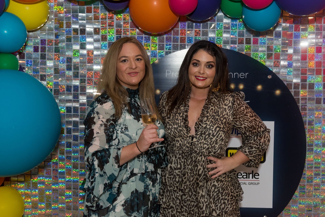 Stef Roberts (left) and Lauren Hope take part of the Protea Place Progressive Dinner in the CBD.