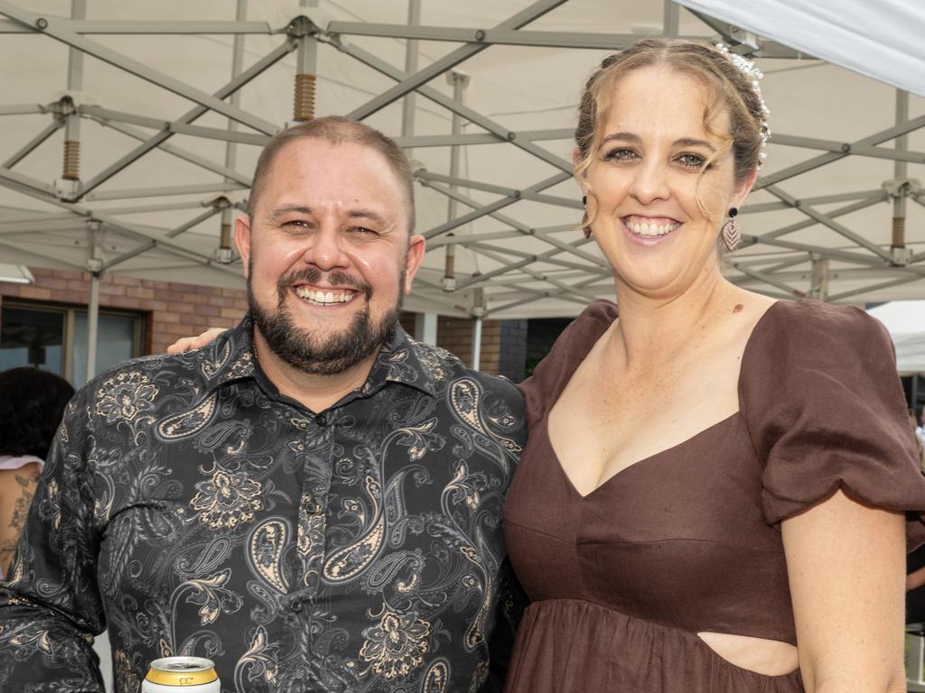 Leon Lundregan and Diana Strong at 2023 Ladbrokes Mackay Cup Mackay Turf Club Saturday 22 July 2023 Picture: Michaela Harlow