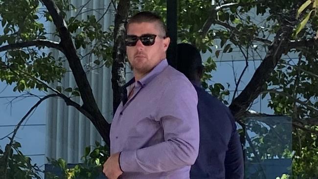 Jake James McDonald leaving the Maroochydore Court House on February 25.