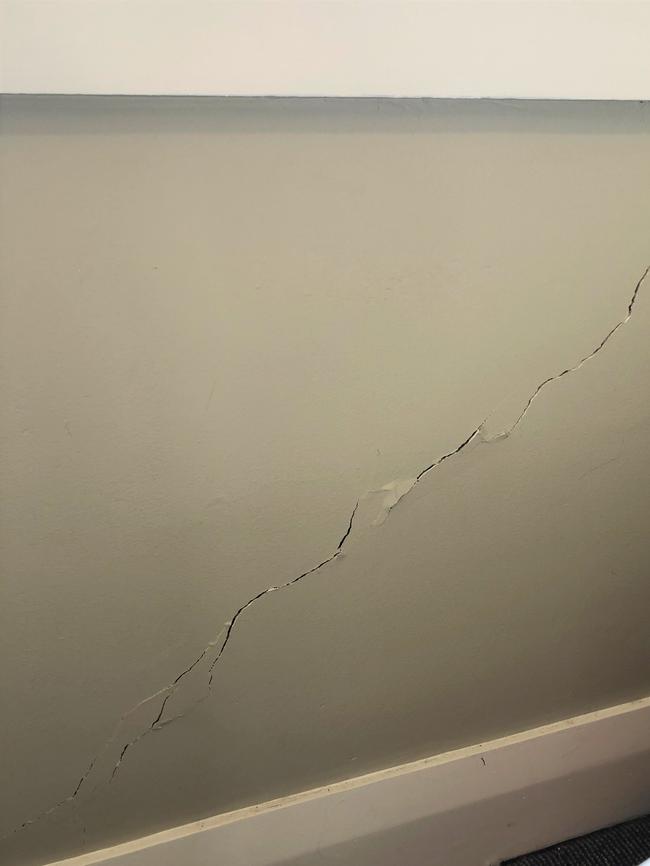 Damage at a Rose Bay residence. Picture: supplied.