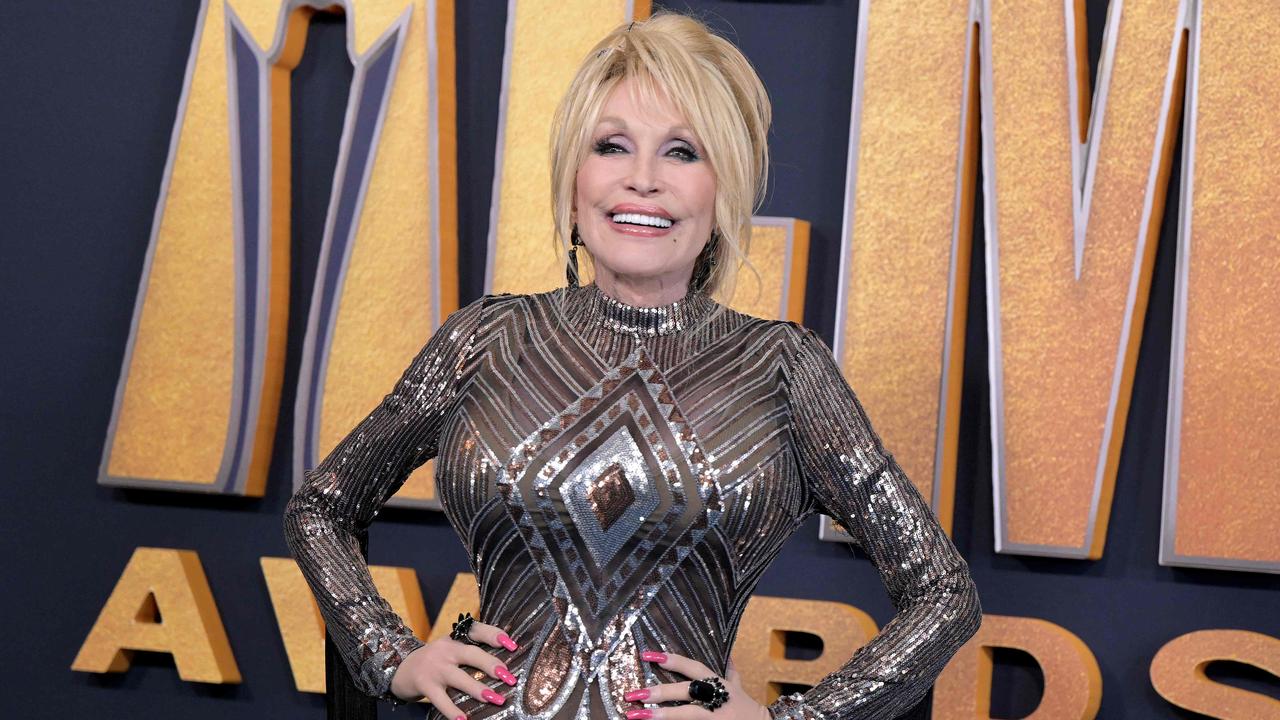 Parton says she’s always stayed out of the sun and prefers inexpensive skincare products. Picture: AFP