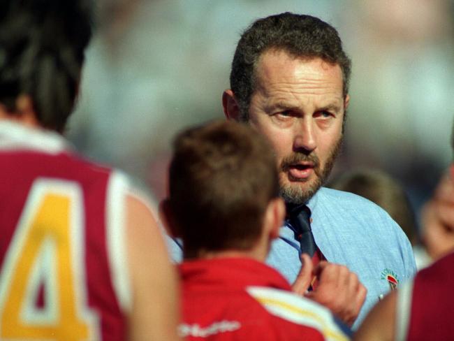 Robert Walls, coach of the Brisbane Bears. p/. Undated. Mar 1996. headshot sport afl