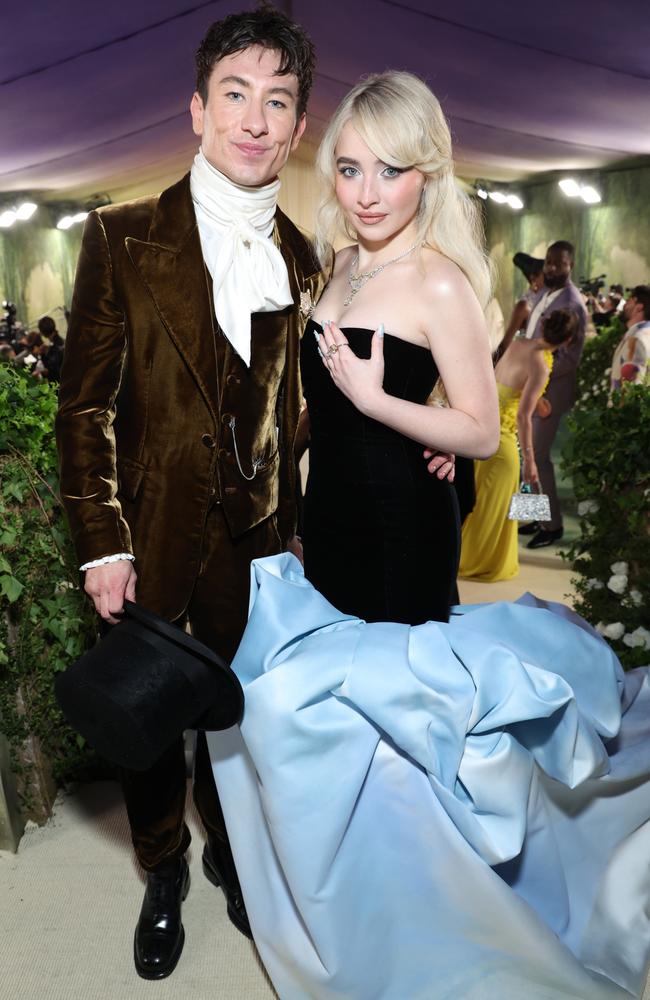 Barry Keoghan and Sabrina Carpenter attended The 2024 Met Gala. Picture: Kevin Mazur/MG24/Getty Images for The Met Museum/Vogue