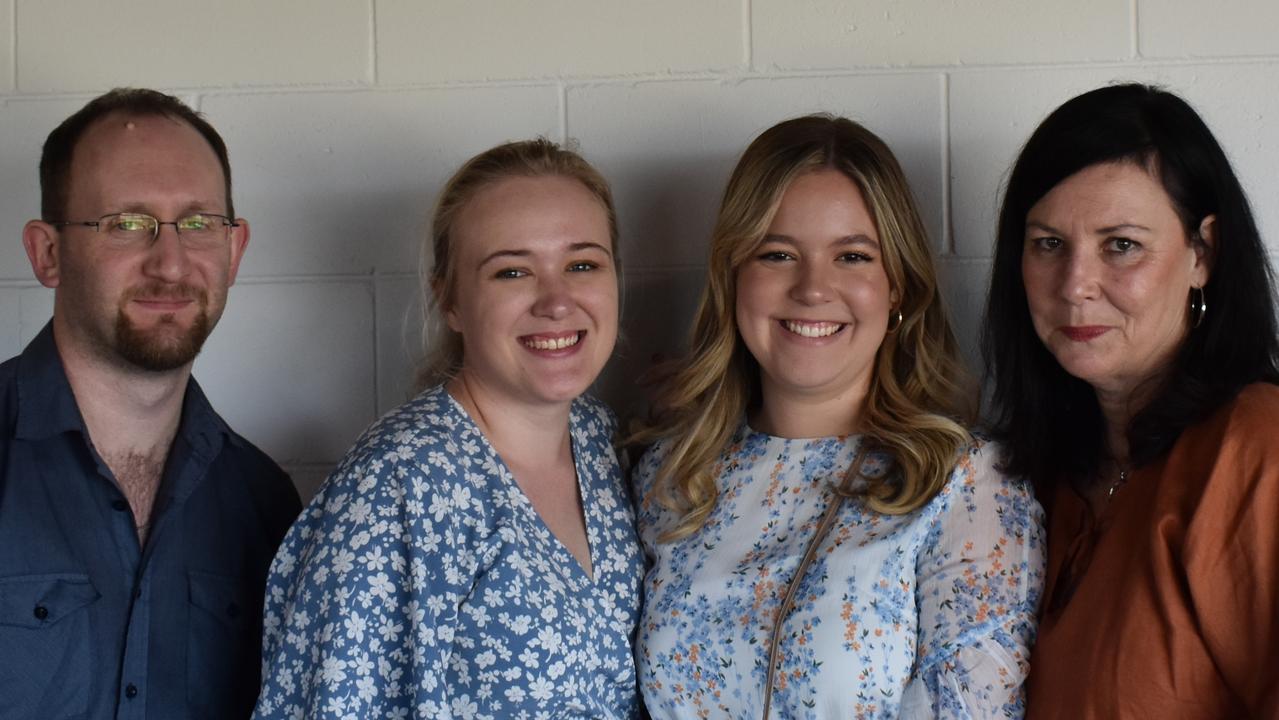 Gympie Times team (left to right) Scott Kovacevic, Elizabeth Neil, Kristen Camp and Shelley Strachan at the Gympie Times Ladies Race Day 2021. Photo: Elizabeth Neil