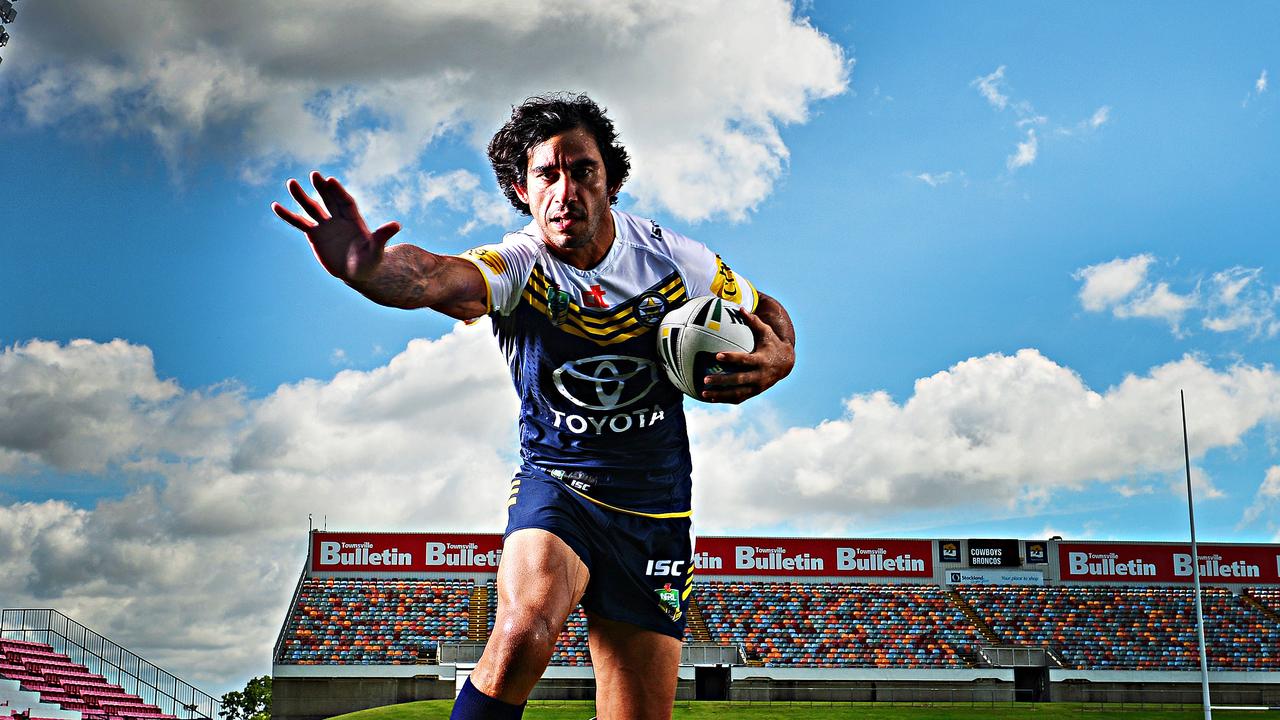 North Queensland Cowboys co-captain Jonathan Thurston pictured at 1300SMILES Stadium ahead of the Cowboys 20th season in the NRL. Picture: Zak Simmonds, February 2015