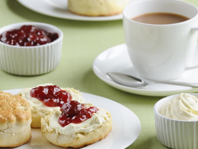 An Easter Show favourite — jam and scones.