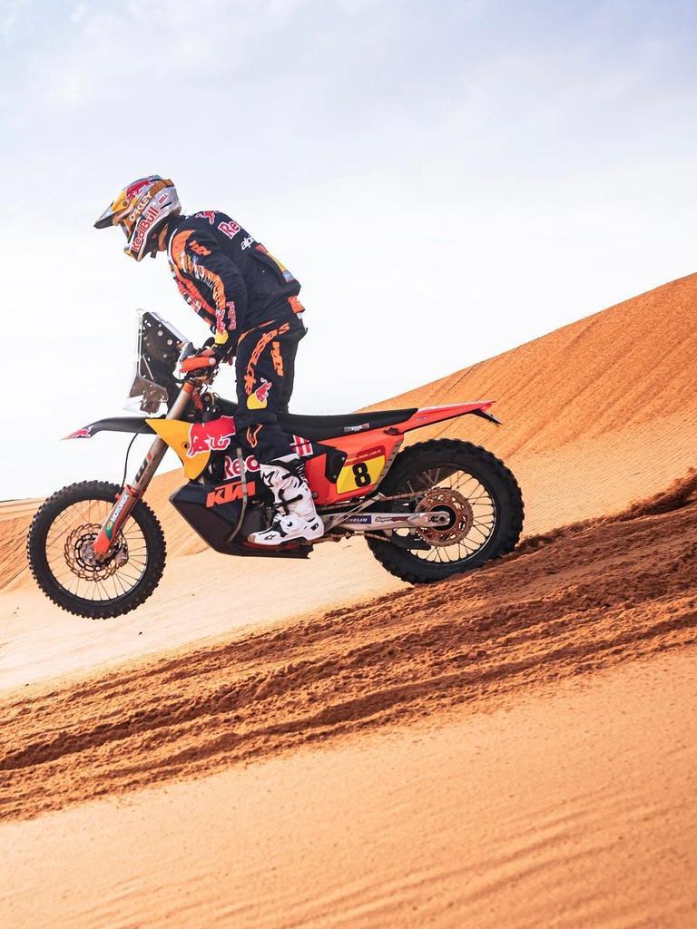 Toby Price during a stage of the Dakar rally. Picture: Instagram
