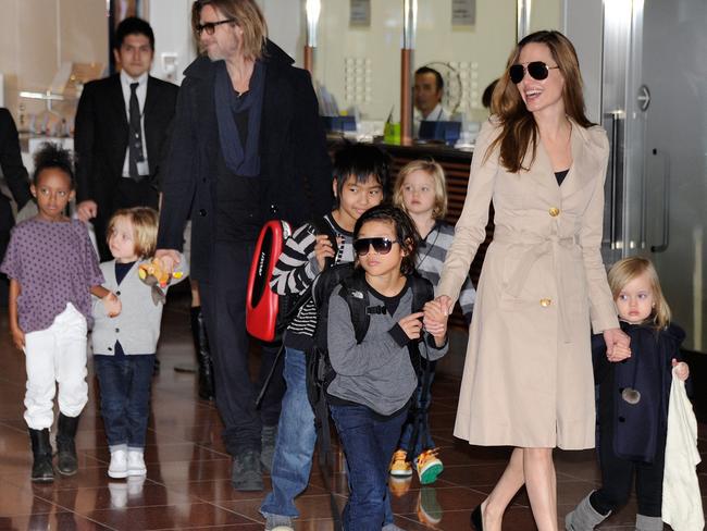 Parenting styles are said to be at the heart of the divorce between Angelina Jolie and Brad Pitt. Picture: AFP/Toru Yamanaka