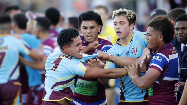 Wavell State High v Keebra Park State High skirmish. (Image/Josh Woning)