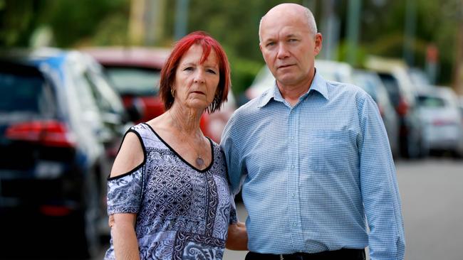 Wendy and Kurt Hippe are used to their cul-de-sac being used as a carpark. Picture: Angelo Velardo