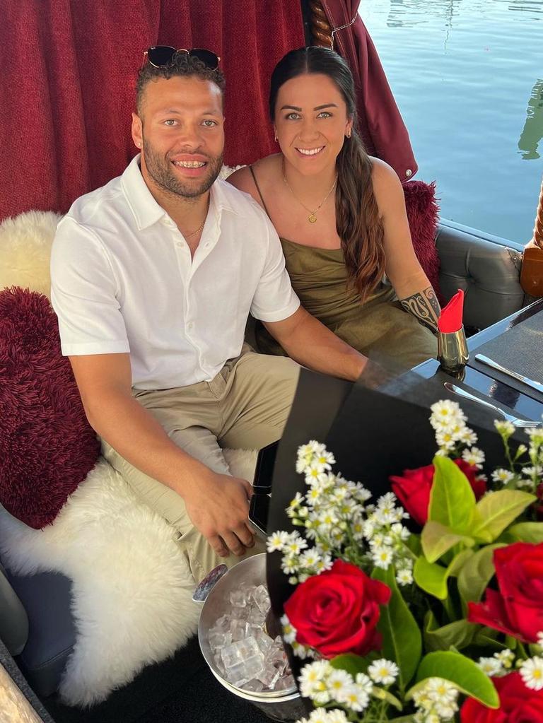 Better half: Sebastian Kris and Madison Bartlett enjoying time on the water. Picture: Supplied