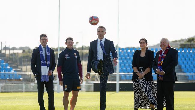 Colleagues say the Premier wants to exploit the Gather Round success. Picture: Michael Willson/AFL Photos via Getty Images