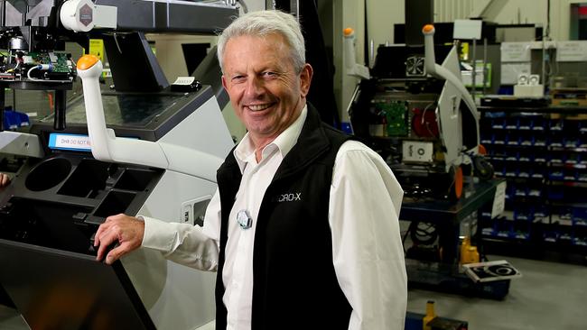 Micro-X boss Peter Rowland at their Tonsley headquarters. Picture: Calum Robertson.