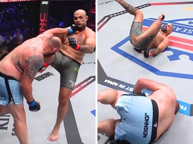 Tim Johnson and Danilo Marques were wiped out. Photo: Twitter, PFL.
