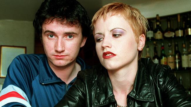 Dolores O'Riordan with her chief songwriting partner, Noel Hogan.