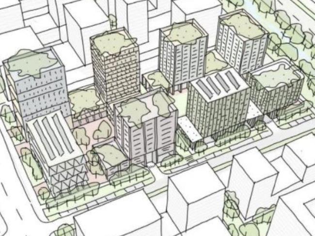 A sketch of the concept plan for the development in Bringelly. Picture: Planning Documents