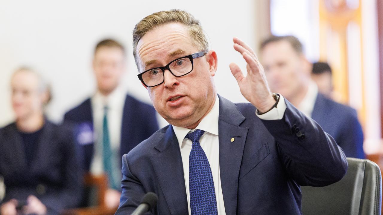 Former Qantas chief executive Alan Joyce took a hardline approach against unions. Picture NCA NewsWire/Aaron Francis