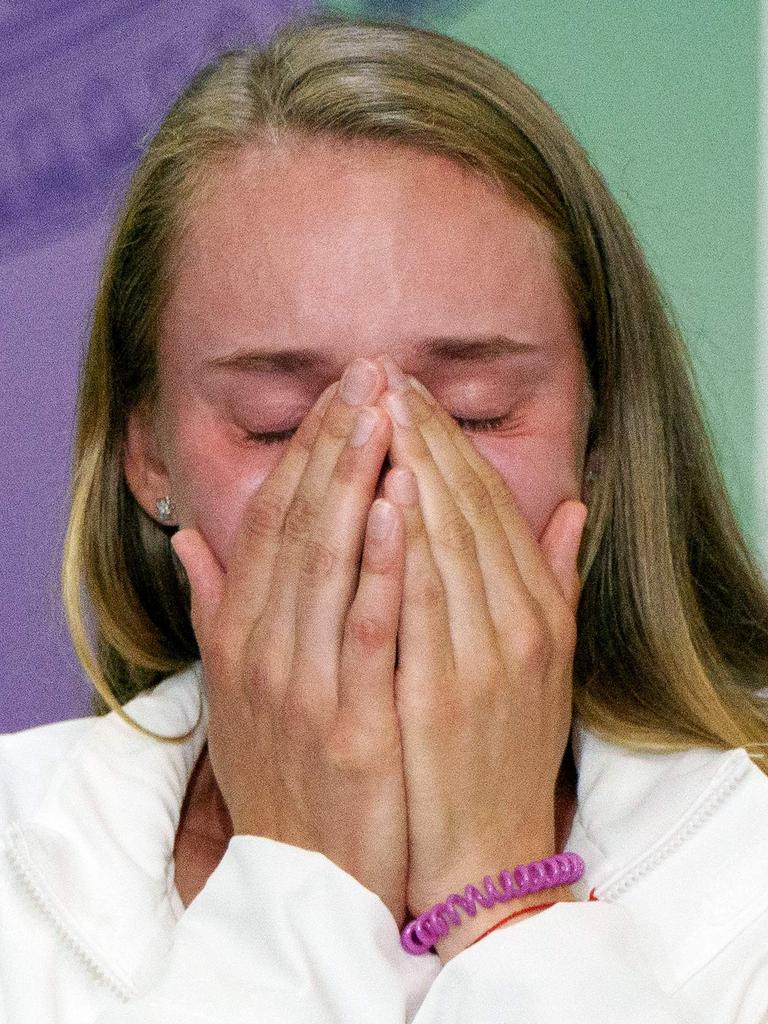 Emotion poured out. (Photo by Joe TOTH / various sources / AFP)