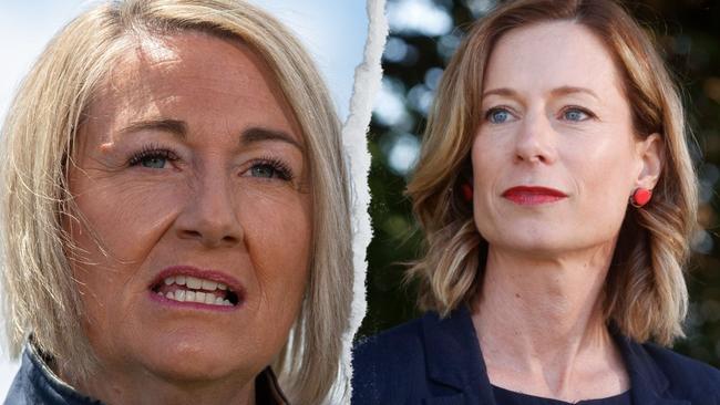 Liberal candidate Susie Bower and Labor candidate Rebecca White to face off for marginal federal seat Lyons. Merc thumbnail.