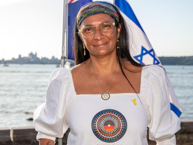 The Daily Telegraph Sunday October 2024Sunset Memorial - Rose Bay Nova Peris at the Sunset Memorial for 1 year since the attack on the Nova Festival. Picture Thomas Lisson