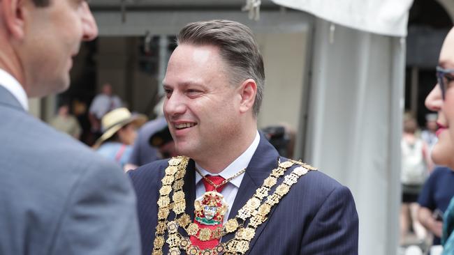 Brisbane Lord Mayor Adrian Schrinner. Picture Lachie Millard.