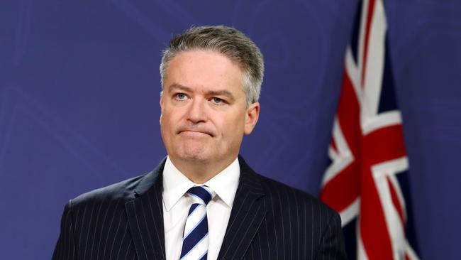 Minister for Finance Mathias Cormann in Sydney. Picture: Hollie Adams