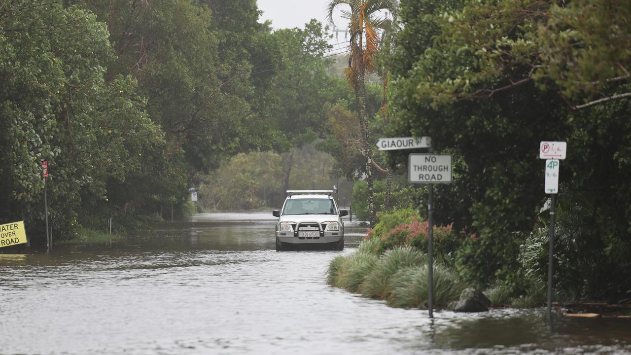 Childe Street at Byron’s Belongil Beach went under overnight. Picture: Rohan Kelly