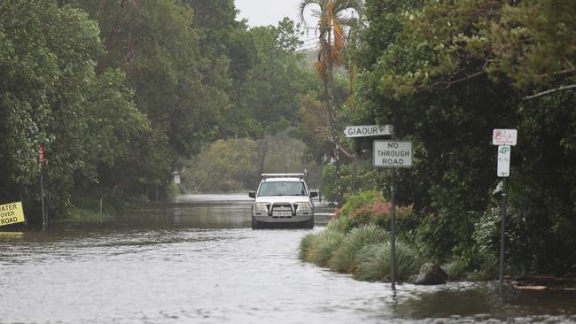 Childe Street at Byron’s Belongil Beach went under overnight. Picture: Rohan Kelly