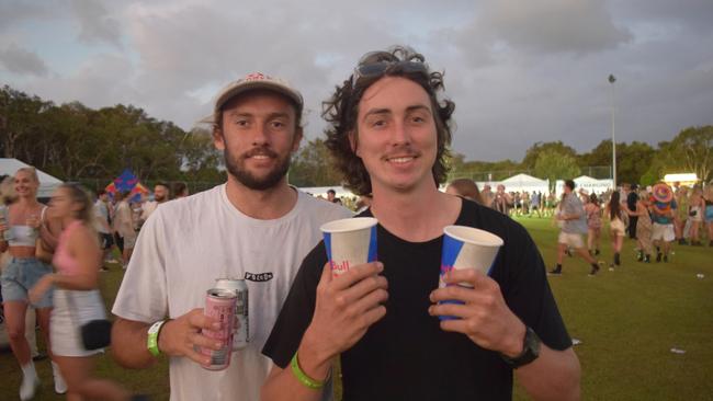 Festival-goers at The Jynx House Amplified music festival in Coolum