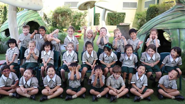 My First Year: A.B. Paterson Prep M: Back row: Elliot, Niya, Claude, Alessandria, Liam, Oisin, Elias, Marcus, Samara. Middle row: Luna, Kyrah, Olivia, Clara, Alice, Athena, Evelyn, Alexis, Sienna. Front row: Raabiya, Iris, Kaixin, Matteo, Isaac, Emilio, Norah, Leo Picture Glenn Hampson