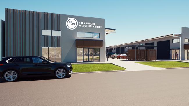 The Cannons Industrial Centre at 45-49 Cannon St, Manunda, is a new warehouse, factory and industrial project with prices for space ranging from $479,500 to $794,500. Construction is starting now and the site will be ready in September, Knight Frank agent Matt Carless said. Picture: Supplied.