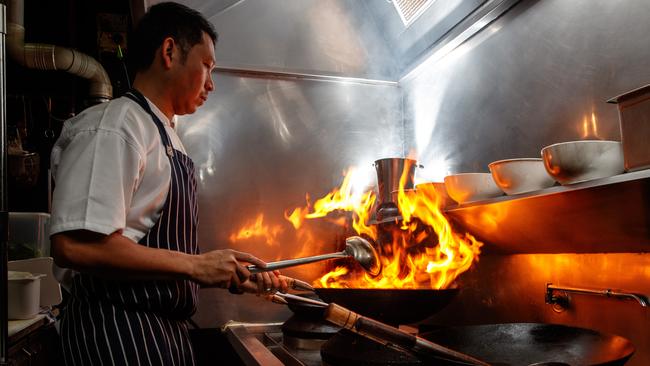 WOK STAR: Chef Terry Intarakhamhaeng at Thai restaurant Soi 38. Picture: MATT TURNER