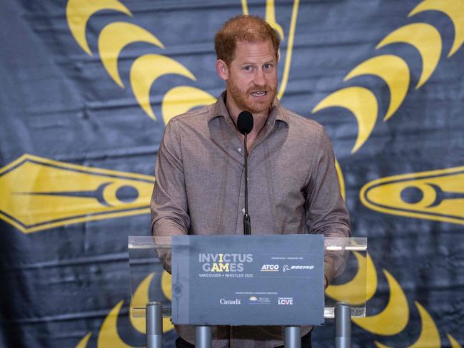 Harry also gave a speech to launch the Invictus Games 2025 School Program. Picture: Getty Images via AFP