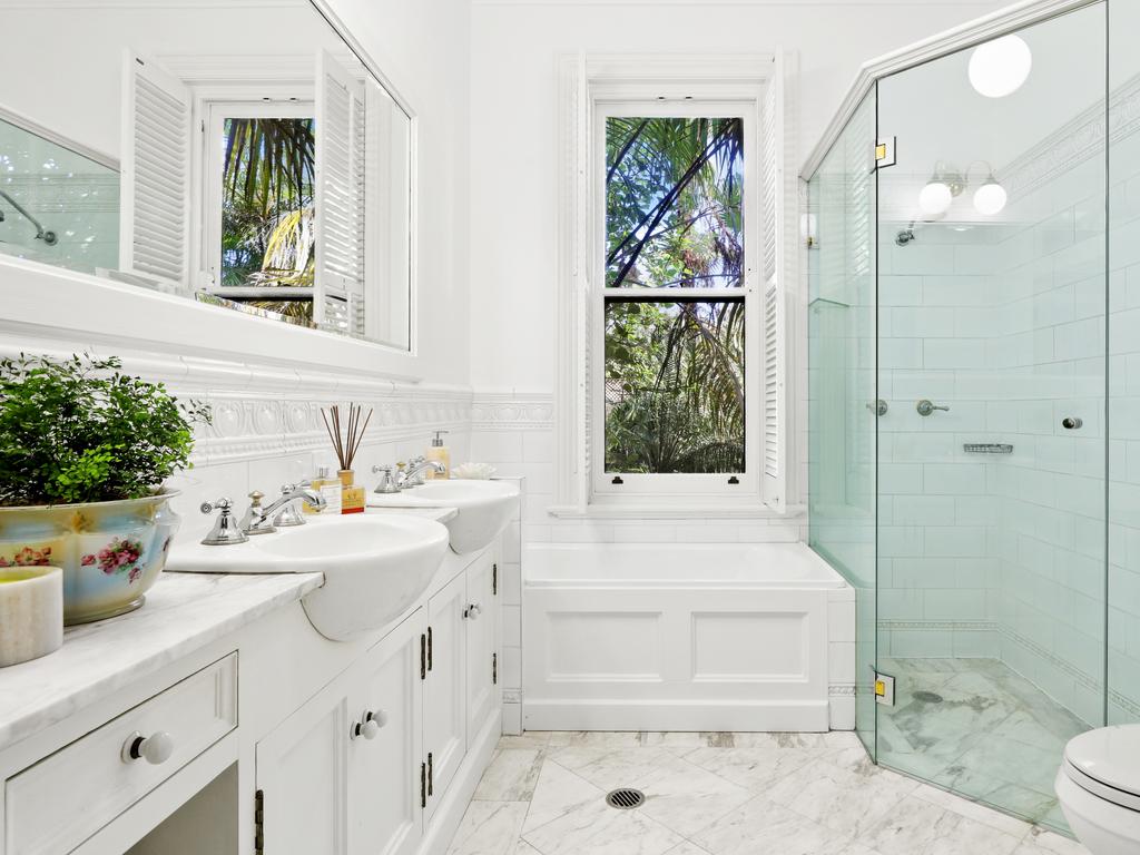 The bathroom.