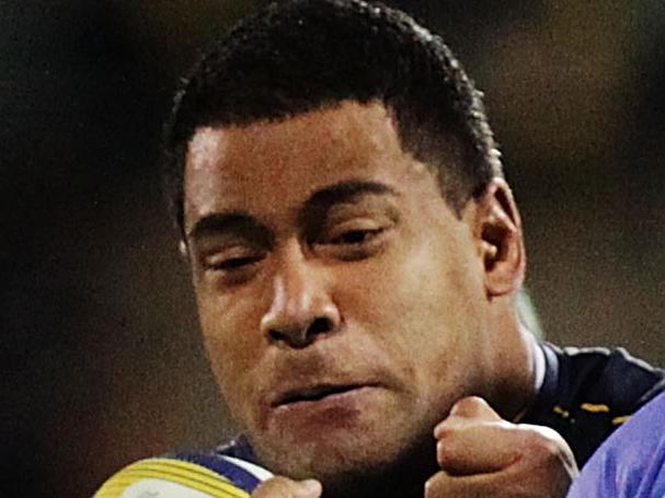 CANBERRA, AUSTRALIA - JULY 11: Scott Sio of the Brumbies is tackled during the round 19 Super Rugby match between the Brumbies and the Force at Canberra Stadium on July 11, 2014 in Canberra, Australia. (Photo by Stefan Postles/Getty Images)