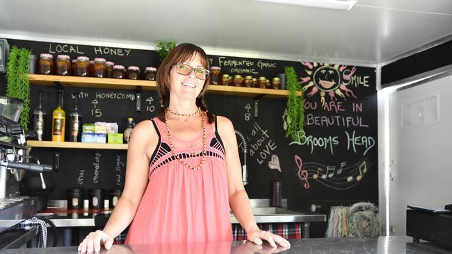 After spending a year in Brooms Head after arriving from Canada, Shoni Colgan has opened her own business Shoni's Coffee Buzz for the summer holidays at the coastal village.