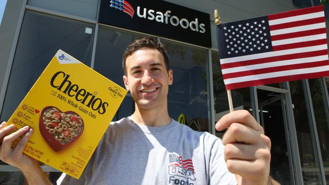 Phil Bertina junior has just opened the first USA Foods grocery in the state in Belmore. Picture: Robert Pozo