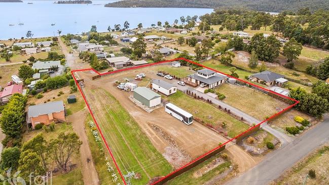 The Dover property where a school bus driver has been told by the council he can no longer park his vehicles on, despite them being parked there for the past 23 years. Picture: FALL REAL ESTATE