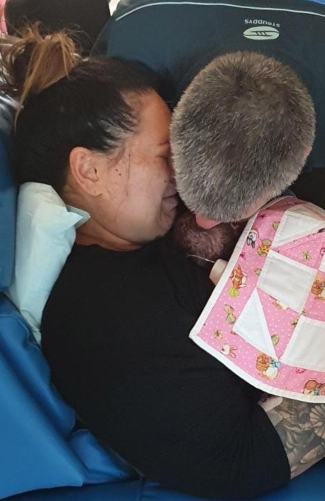 Rahni Falconer was just one day old when her parents made the heartbreaking decision to turn off her life support. Pictures: supplied by Shontell Falconer