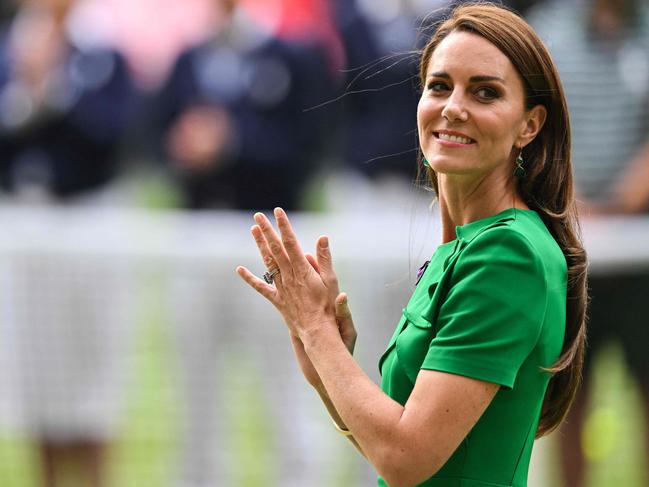 Catherine, Princess of Wales is likely to miss a slew of 2024 events, such as the Wimbledon Championships, pictured here in July 2023. Picture: AFP