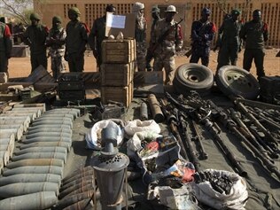 Malian army seize weapons from Islamist fighters