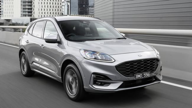 Ford’s Escape plug-in hybrid can travel up to 50km on electric power alone. Picture: Supplied.