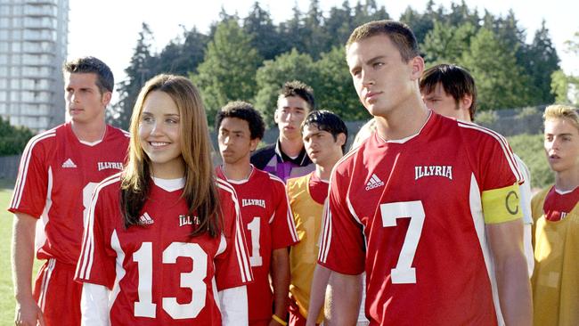 Amanda Bynes with Channing Tatum in ‘She’s The Man’.