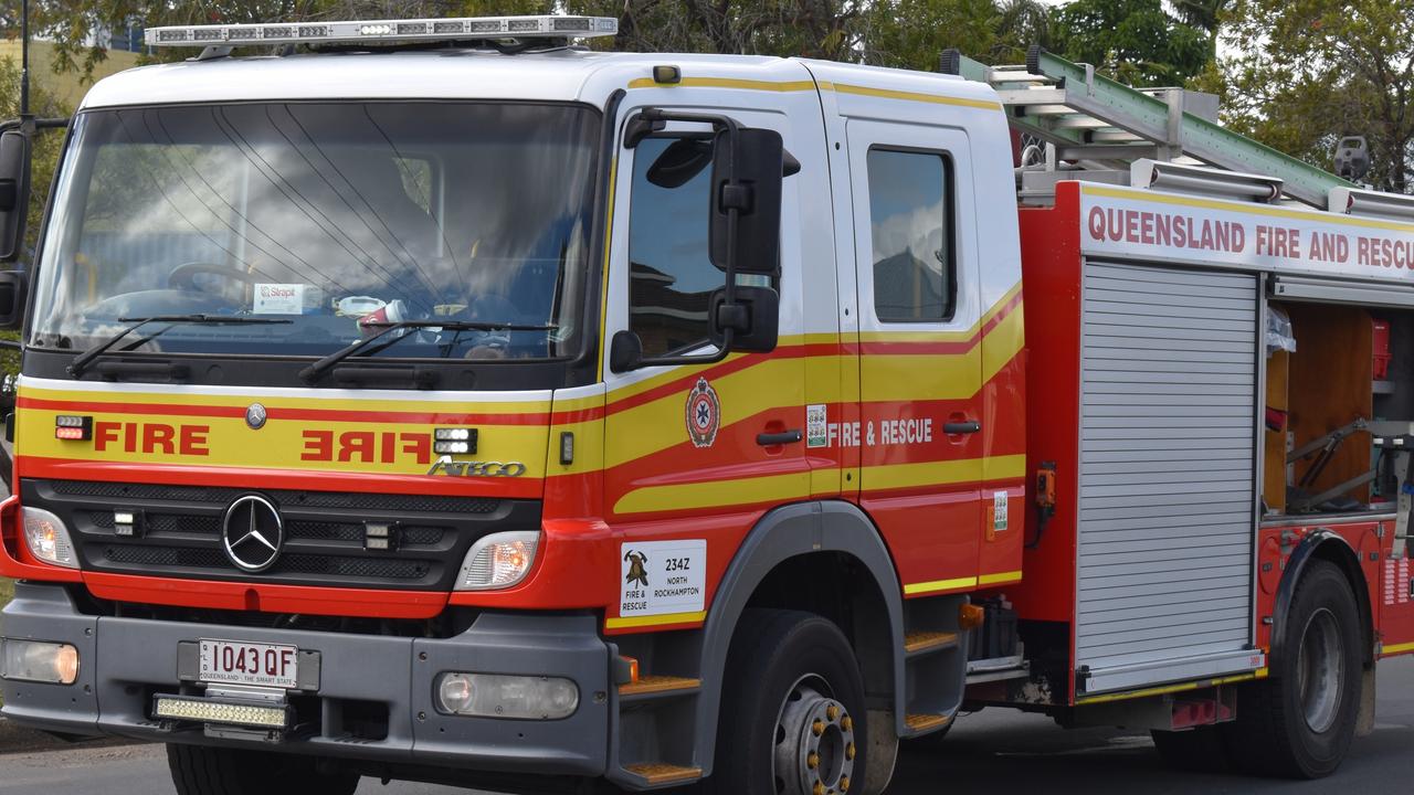 Firefighters rush to fire at two-storey Rockhampton house