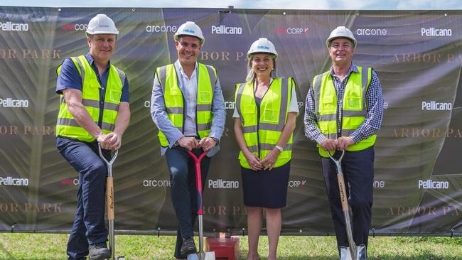 Developers break ground on the Arbor Park development at Wynnum West.